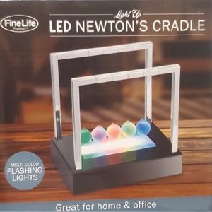 FineLife Light Up LED Newton's Cradle